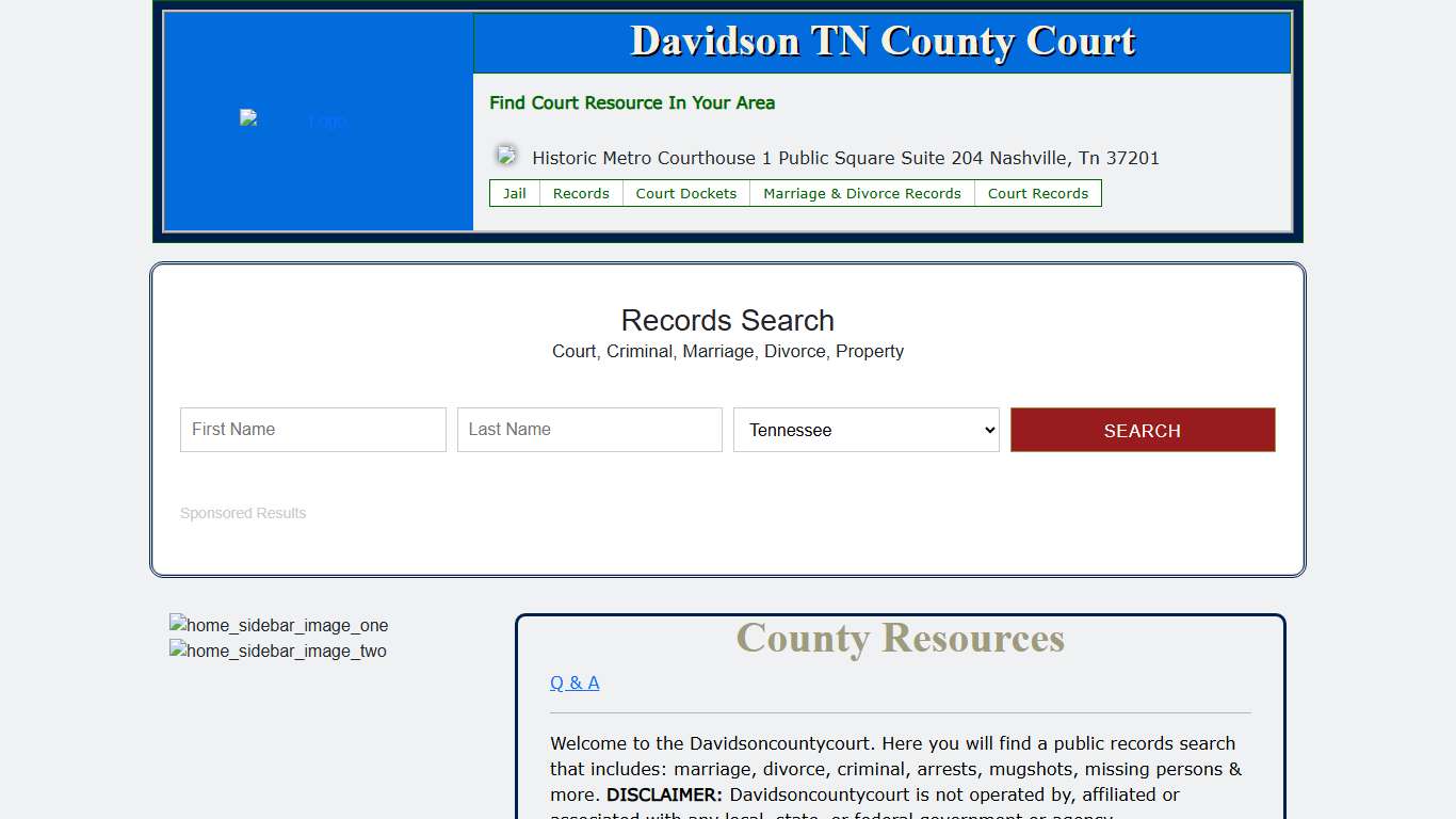 Davidson County TN Court